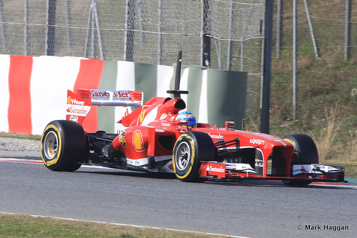 Fernando Alonso in his Ferrari at Formula One Winter Testing, 3rd March 2013
