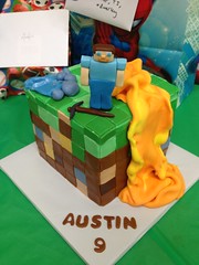 dual birthday cake mario and minecraft • <a style="font-size:0.8em;" href="http://www.flickr.com/photos/60584691@N02/8547835368/" target="_blank">View on Flickr</a>