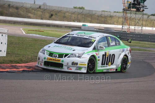 Rob Austin in action at Rockingham, August 2016
