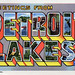Greetings from Detroit Lakes, Minnesota - Large Letter Postcard