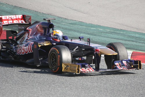 Jean-Eric Vergne's Toro Rosso in Formula One Winter Testing 2013