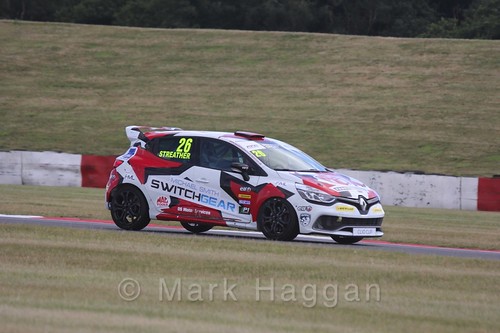 Paul Streather in the Clio Cup during the BTCC 2016 Weekend at Snetterton