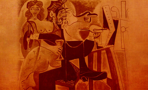 Autoretrato con Saskia, pulsión de Rembrandt Hamenzoon van Rijn (1635), proyección de Pablo Picasso (1963). • <a style="font-size:0.8em;" href="http://www.flickr.com/photos/30735181@N00/8748021718/" target="_blank">View on Flickr</a>