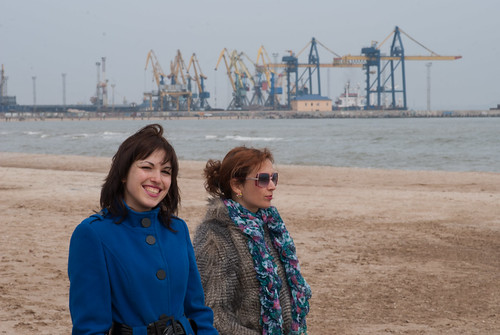 Olga & Natalia at beach