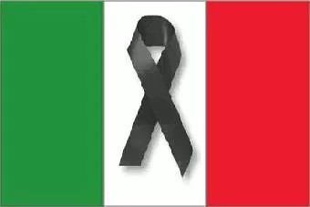 tribute to the victims of the earthquake in Italy