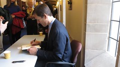 Mark Tercek signing books