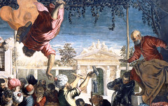 Tintoretto, The Miracle of the Slave, detail with master