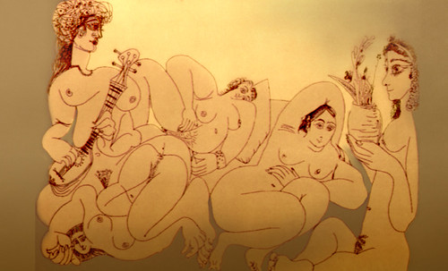 Harém, composición de Jean Auguste Ingres (1862), recreación de Pablo Picasso (1968). • <a style="font-size:0.8em;" href="http://www.flickr.com/photos/30735181@N00/8747958554/" target="_blank">View on Flickr</a>