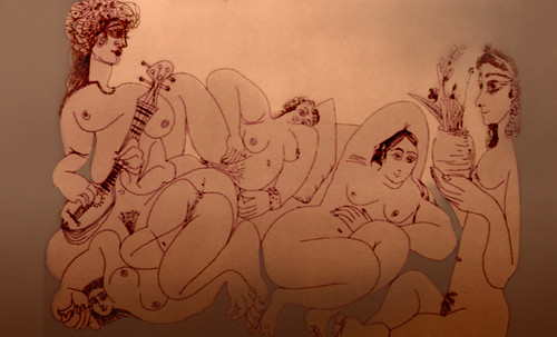 Harém, composición de Jean Auguste Ingres (1862), recreación de Pablo Picasso (1968). • <a style="font-size:0.8em;" href="http://www.flickr.com/photos/30735181@N00/8747958428/" target="_blank">View on Flickr</a>