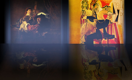 Autoretrato con Saskia, pulsión de Rembrandt Hamenzoon van Rijn (1635), proyección de Pablo Picasso (1963). • <a style="font-size:0.8em;" href="http://www.flickr.com/photos/30735181@N00/8748024546/" target="_blank">View on Flickr</a>
