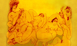 Harém, composición de Jean Auguste Ingres (1862), recreación de Pablo Picasso (1968).