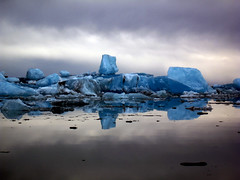 Blue icebergs under a stormy sky • <a style="font-size:0.8em;" href="http://www.flickr.com/photos/16564562@N02/9021508199/" target="_blank">View on Flickr</a>