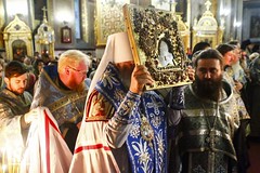 Святогорский наместник молился вместе с Одесским митрополитом на акафисте Божией Матери  30.09.2016