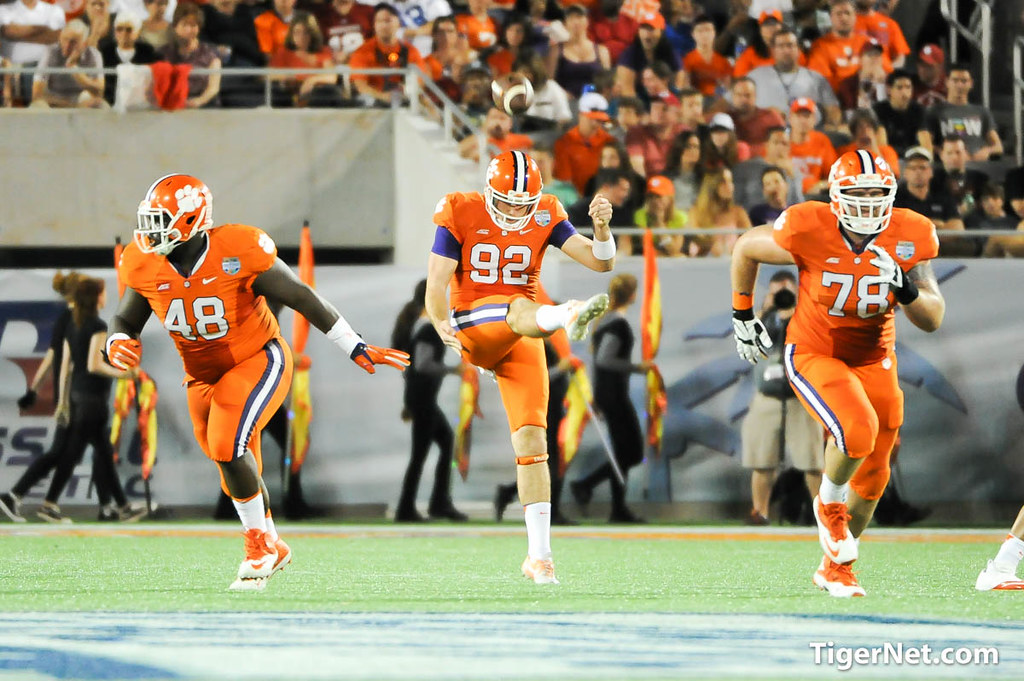 Clemson Football Photo of Russell Athletic Bowl and Bradley Pinion