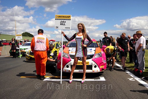 Jake Hill's car during the Grid Walks at the BTCC 2016 Weekend at Snetterton