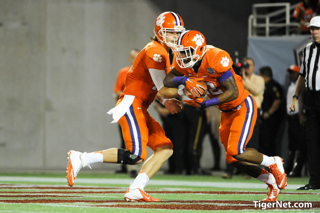 Clemson Football Photo of Cole Stoudt and djhoward and Russell Athletic Bowl