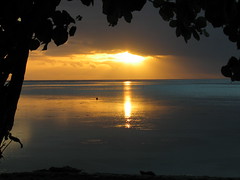 Sunset in the South Pacific