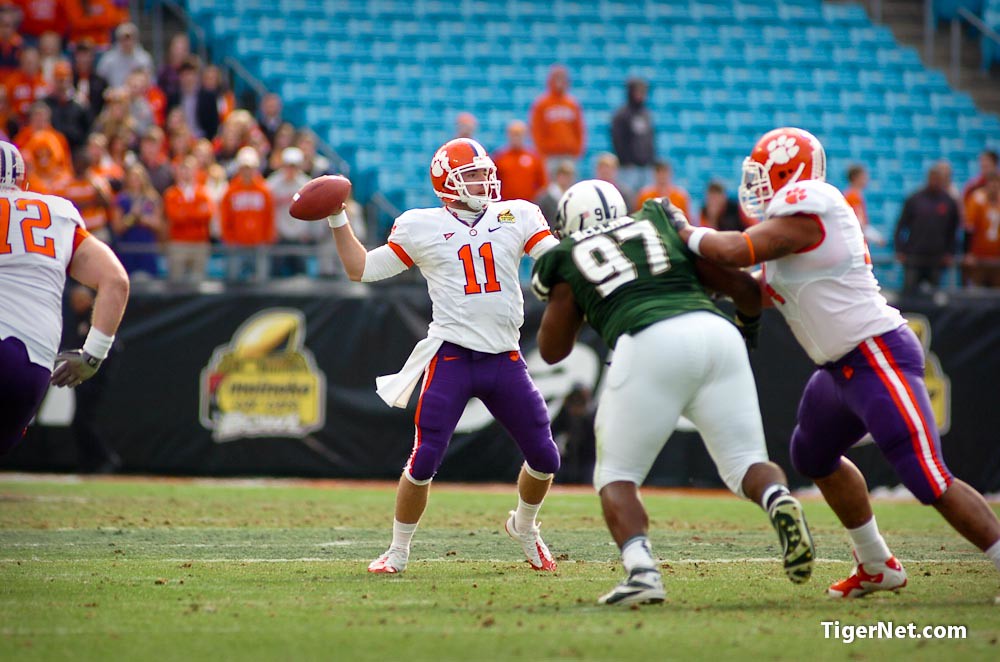 Clemson Football Photo of Bowl Game and Kyle Parker and southflorida