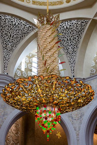 La mosquée d'Abu Dhabi