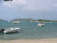 Boats off the beach