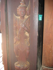 Buddhist column carving