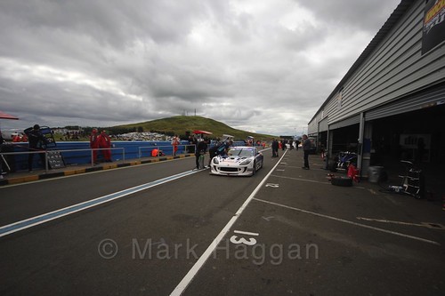 The Ginetta GT4 Supercup during the BTCC Knockhill Weekend 2016