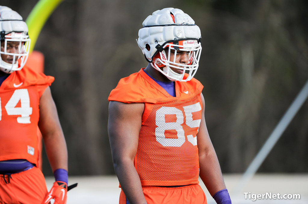 Clemson Football Photo of Dane Rogers and practice