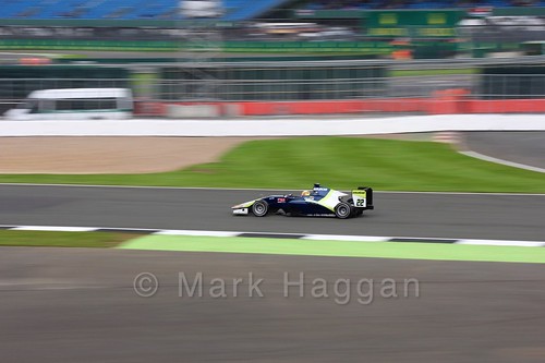 Alex Palou in the Campos Racing car in qualifying for GP3 at the 2016 British Grand Prix