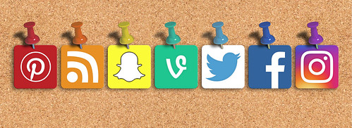 Social Media Mixed Icons  - Banner, From FlickrPhotos
