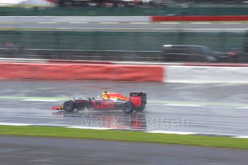 Daniel Ricciardo in his Red Bull during the 2016 British Grand Prix
