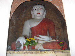 Sitting Buddha with Offerings