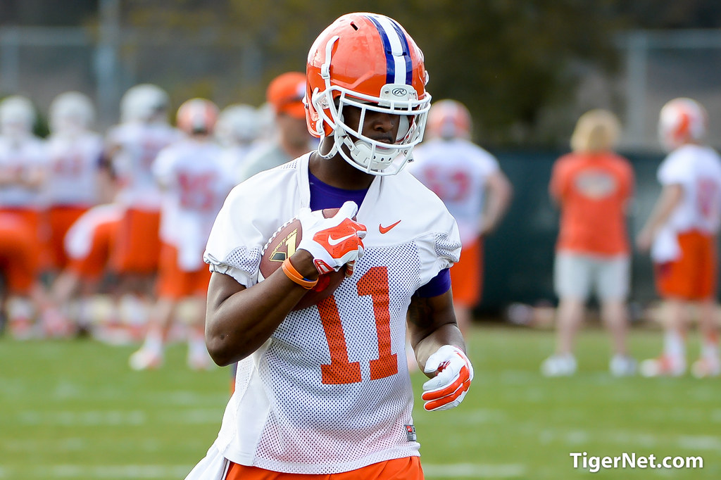 Clemson Football Photo of Shadell Bell and practice