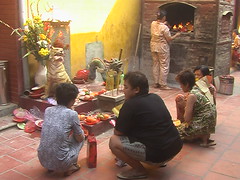 Offering at Ngoc Hoang Pagoda