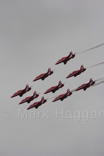 The Red Arrows at the 2016 British Grand Prix