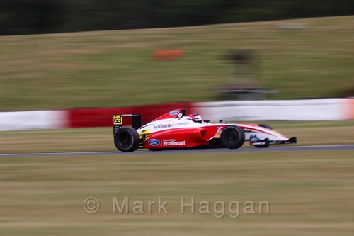 Nicolai Kjærgaard in British Formula 4 during the BTCC 2016 Weekend at Snetterton
