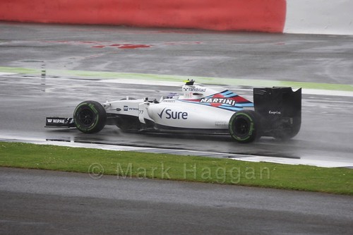 Valtteri Bottas in his Williams during the 2016 British Grand Prix