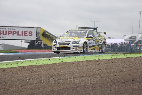 Hunter Abbott in race two during the BTCC weekend at Knockhill, August 2016