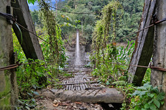 Un dernier pont suspendu, fin du trek à Panging, Arunachal • <a style="font-size:0.8em;" href="http://www.flickr.com/photos/71979580@N08/15849171855/" target="_blank">View on Flickr</a>