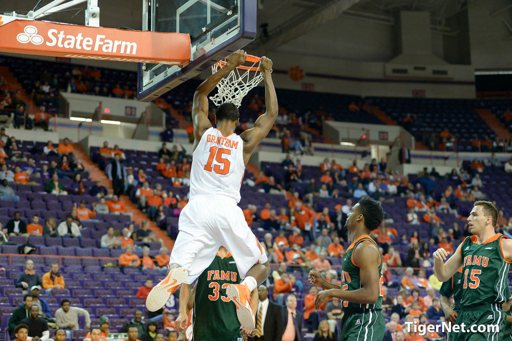 Clemson Basketball Photo of Florida A&M and Donte Grantham