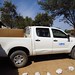 Loading the UN Pick-up with the donations for Ndoke