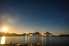 Moonrise over La Manga. Every month JimEh hosts a gathering the night after the full-moon. The view is always spectacular.