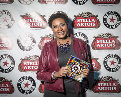 DJ Soul Sister Melissa Weber at the 2014 Best of the Beat Awards, Generations Hall, January 22, 2015