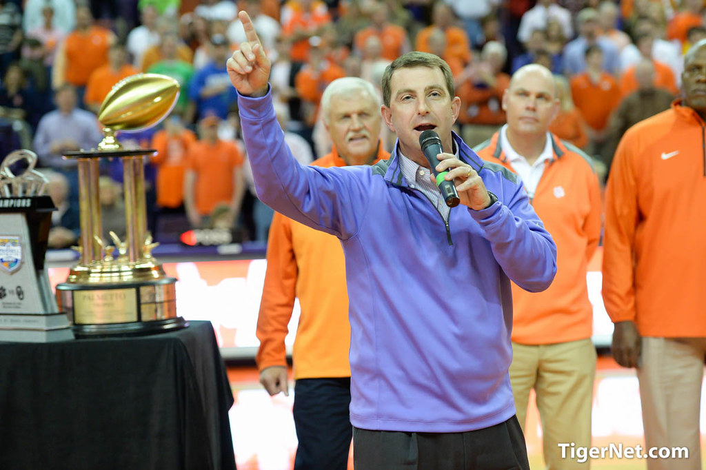 Clemson Football Photo of Dabo Swinney and Russell Athletic Bowl