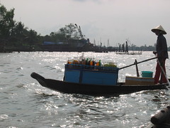 Selling Refreshment on Mekong River
