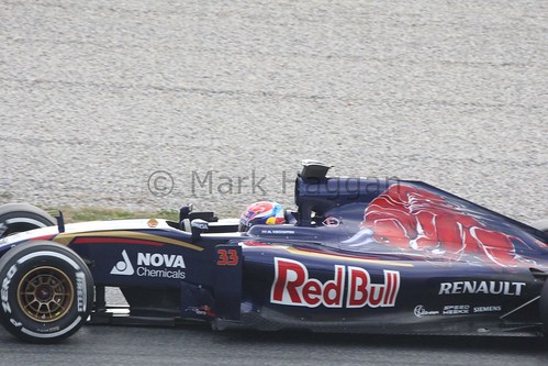 Max Verstappen in the Toro Rosso in Formula One Winter Testing 2015