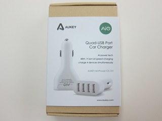 Aukey 48W 9.6A 4-Port Car Charger