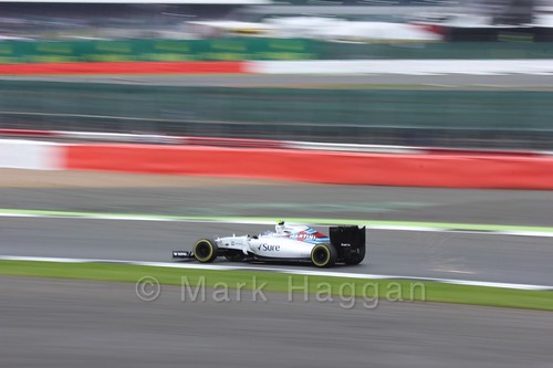 Valtteri Bottas in his Williams during qualifying for the 2016 British Grand Prix