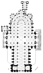 Chartres Cathedral, plan
