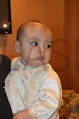 2273. Leonardo Barba Ochoa en su bautizo a los ocho meses de edad.