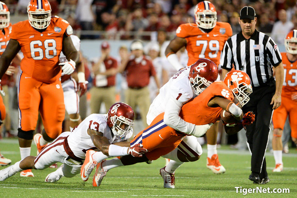 Clemson Football Photo of Wayne Gallman and Russell Athletic Bowl